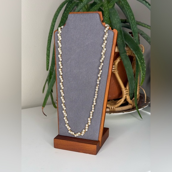 Vintage Napier Pearl Rope Chain Necklace Opera Length - Picture 2 of 8